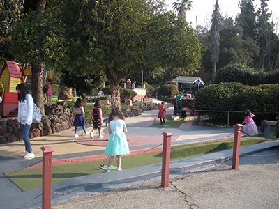 Players on golf course