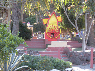 Windmill on golf course